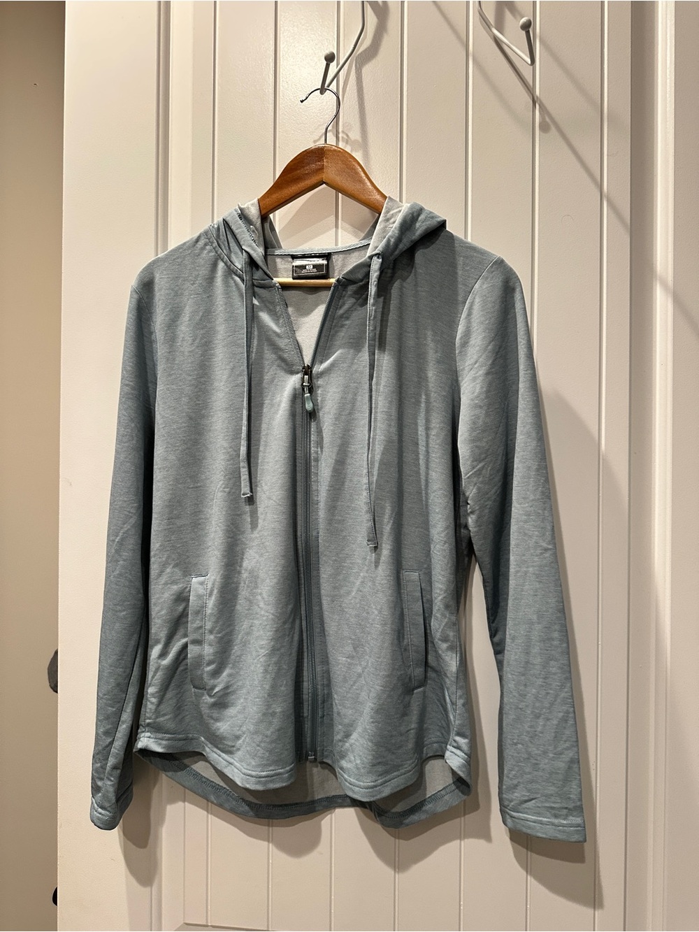 NEW WITHOUT TAGS Light Blue Zip-Up Hoodie Jacket